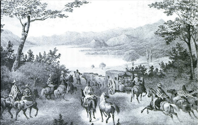 Peruvian caravan in California